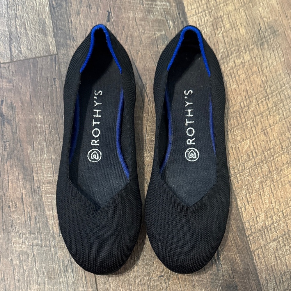 Rothy's Black and Blue Women's Flats